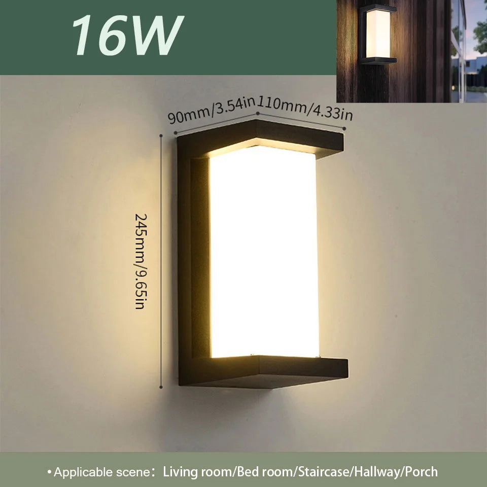 Waterproof LED Outdoor Wall Light with Motion Sensor - Smarsty
