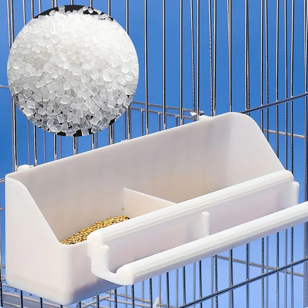 Double Grid Parrot Feeder for Easy Bird Feeding - Smarsty