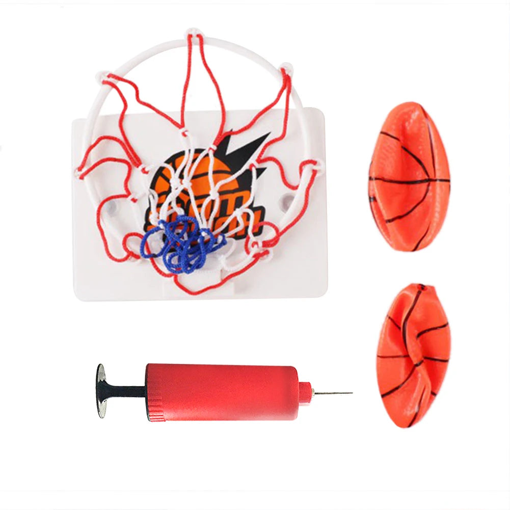 1-5Set Mini Basketball Hoop Set With Ball And Inflatable Kids Funny Game Home Sports Wall Hanging Basket Pump For Indoor Outdoor - Smarsty