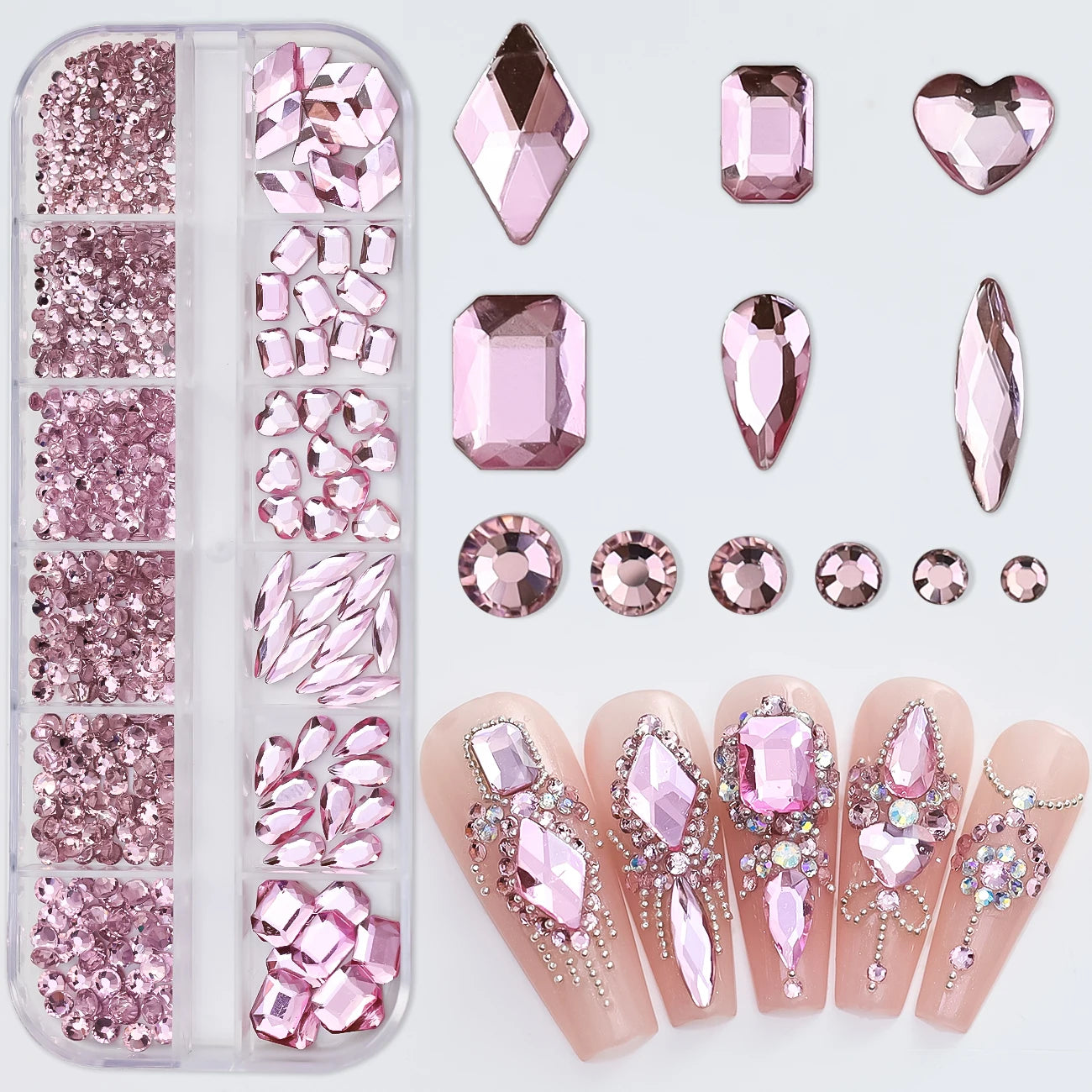 Mini Caviar Beads Nail Art Set with Magnetic Pen - Smarsty