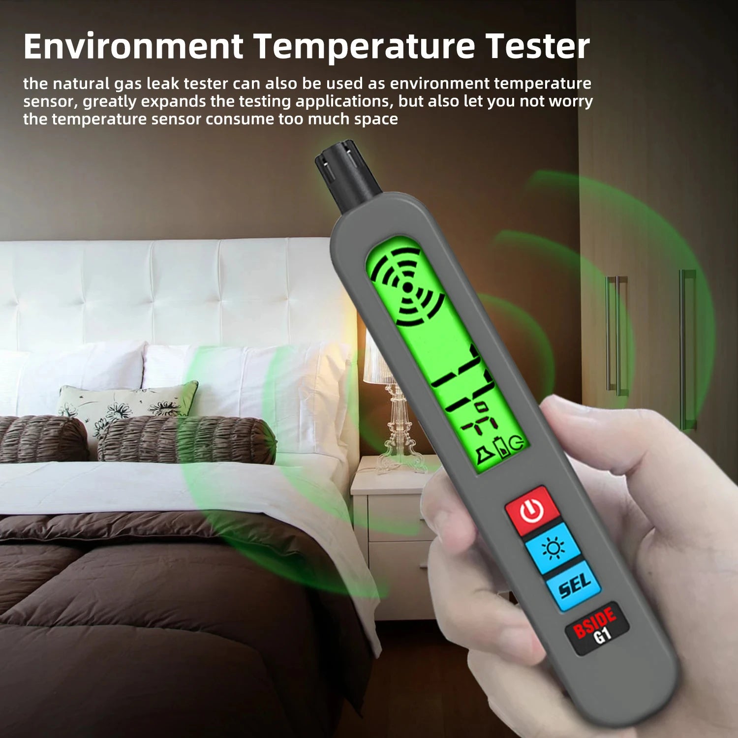 Professional Gas Leak Detector with Audible Alarm - Smarsty