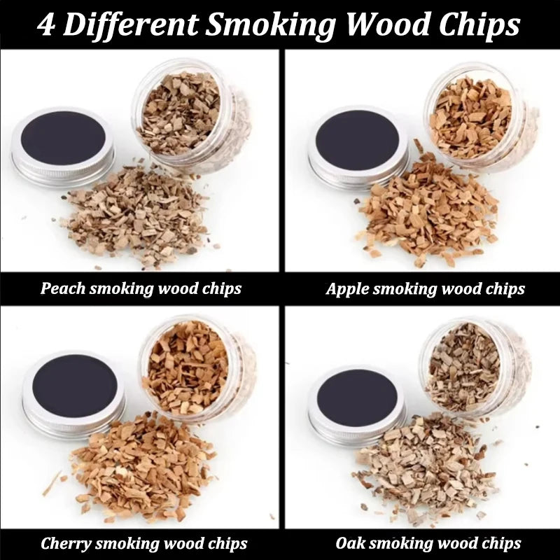 Wooden Cocktail Smoker Kit for Whiskey and Tequila - Smarsty