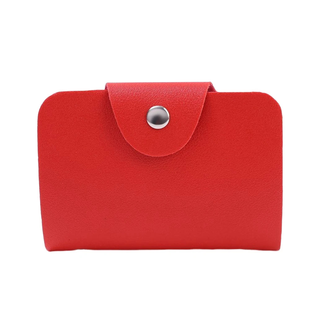 24 Bits Credit Card Holder Business Bank Card Pocket PU Large Capacity Card Cash Storage Clip Organizer Case ID Holder Pouch