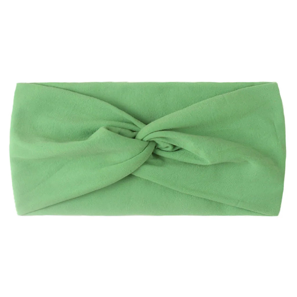 Candy Color Knotted Baby Girl Headband Soft Elastic - Smarsty