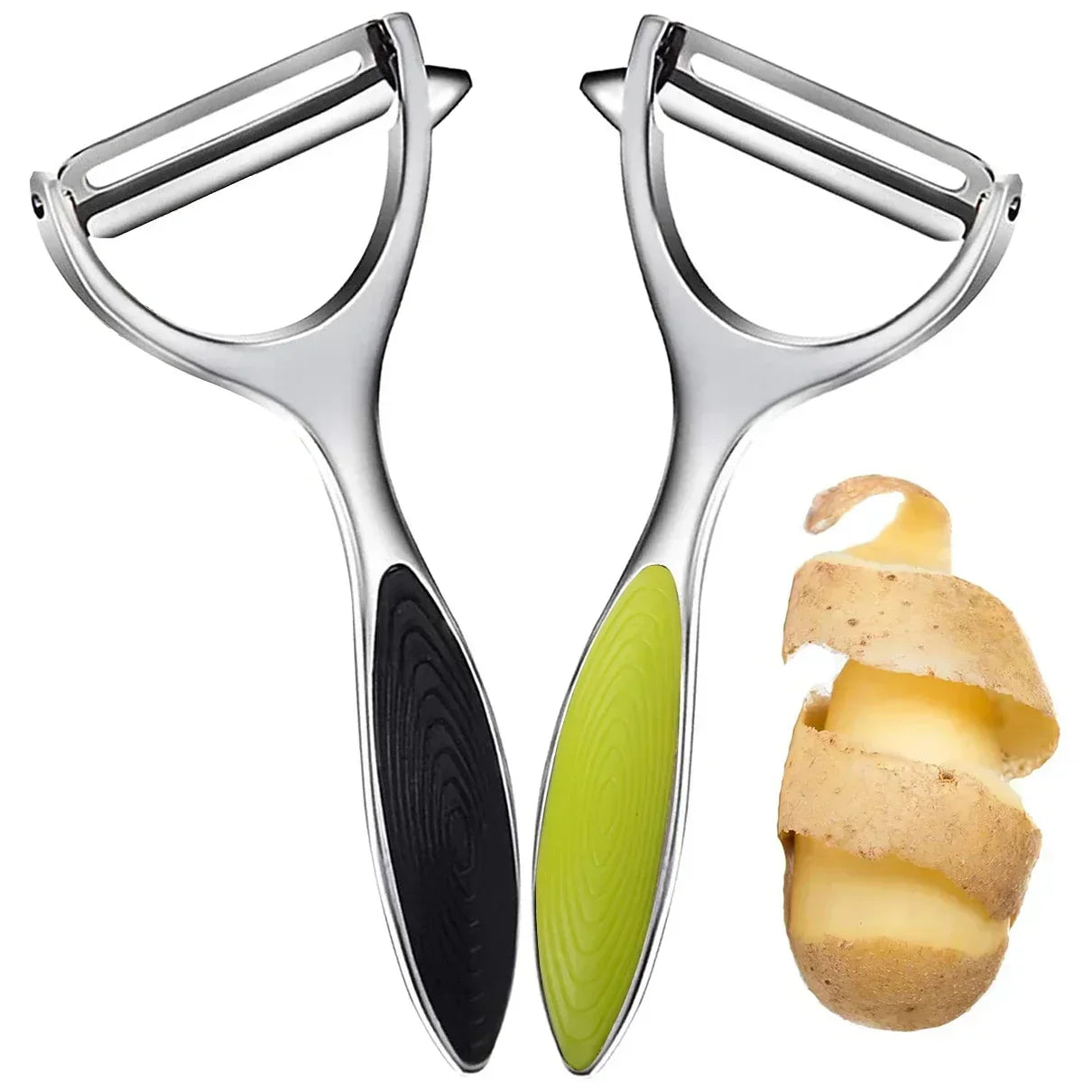 304 Stainless Steel Y-Shaped Potato Apple Peeler Rotatable Fruits Peeler Peeling Tool Kitchen Gadgets Fruit Vegetable Tools by Smarsty