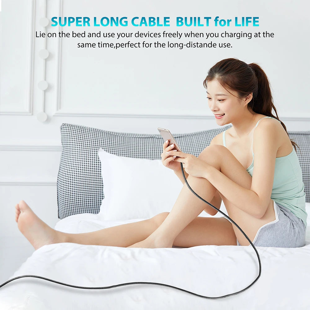 Type C to Type C Cable C to C PD 60W 3m 5m 8m 10-meter Extension Cable for iPhone 15 PRO MAX Plus Huawei Samsung Xiaomi OPPO - Smarsty