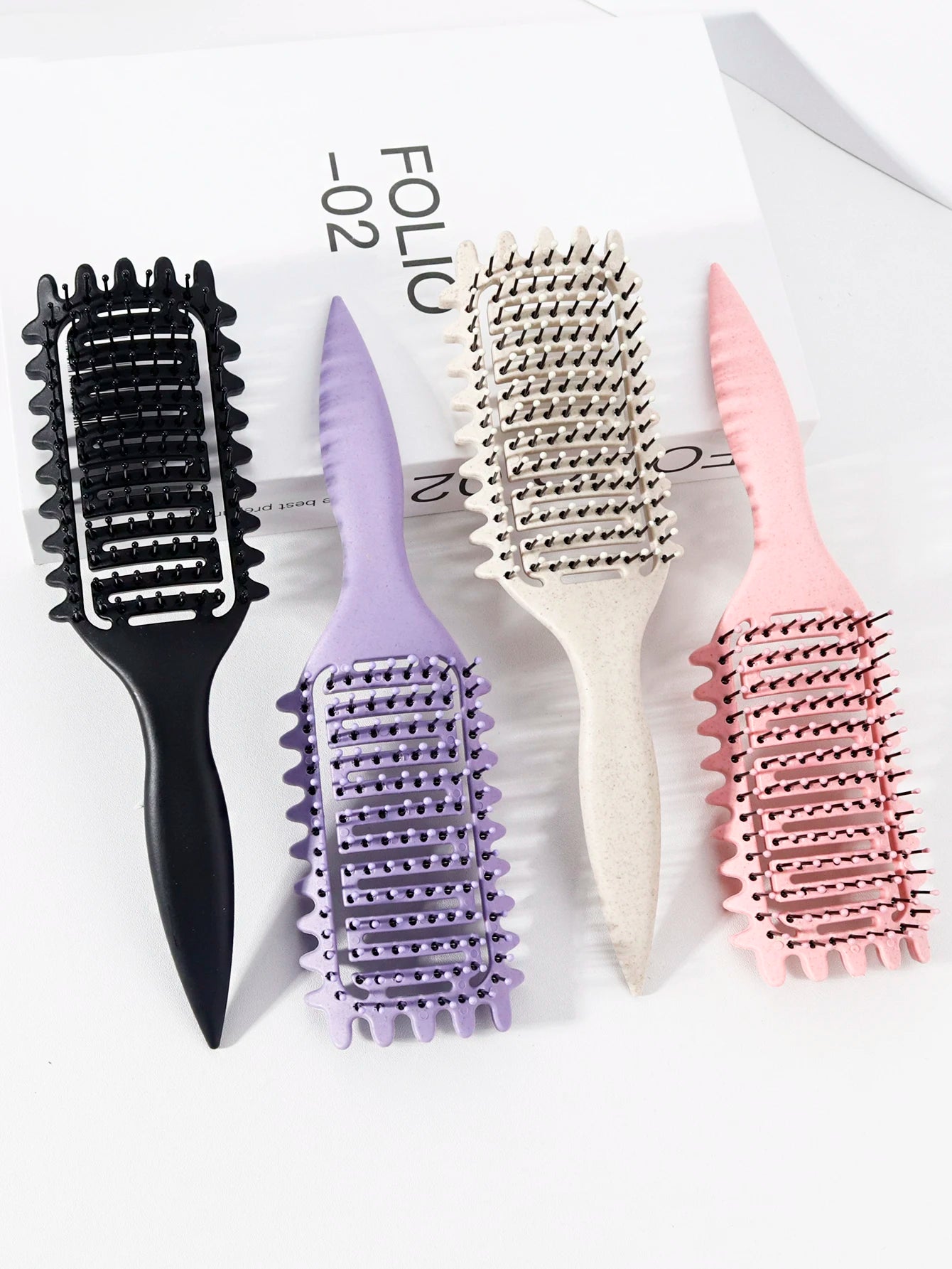 Curly Hair Styling Brush with Nylon Bristles - Smarsty