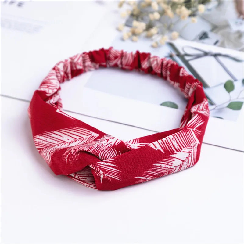 Bohemian Print Headbands For Women Vintage Turban Comfort - Smarsty