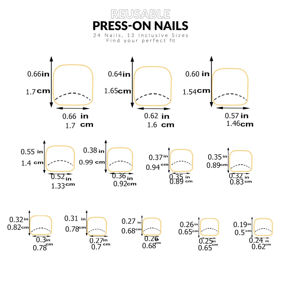 24pcs Glossy Nude Press On Toe Nails With French Edge - Smarsty