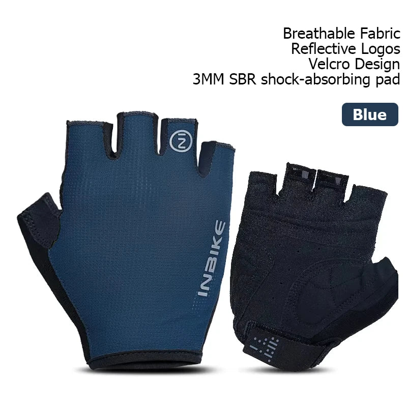 INBIKE Breathable Half Finger Cycling Gloves with Shock Absorption - Smarsty