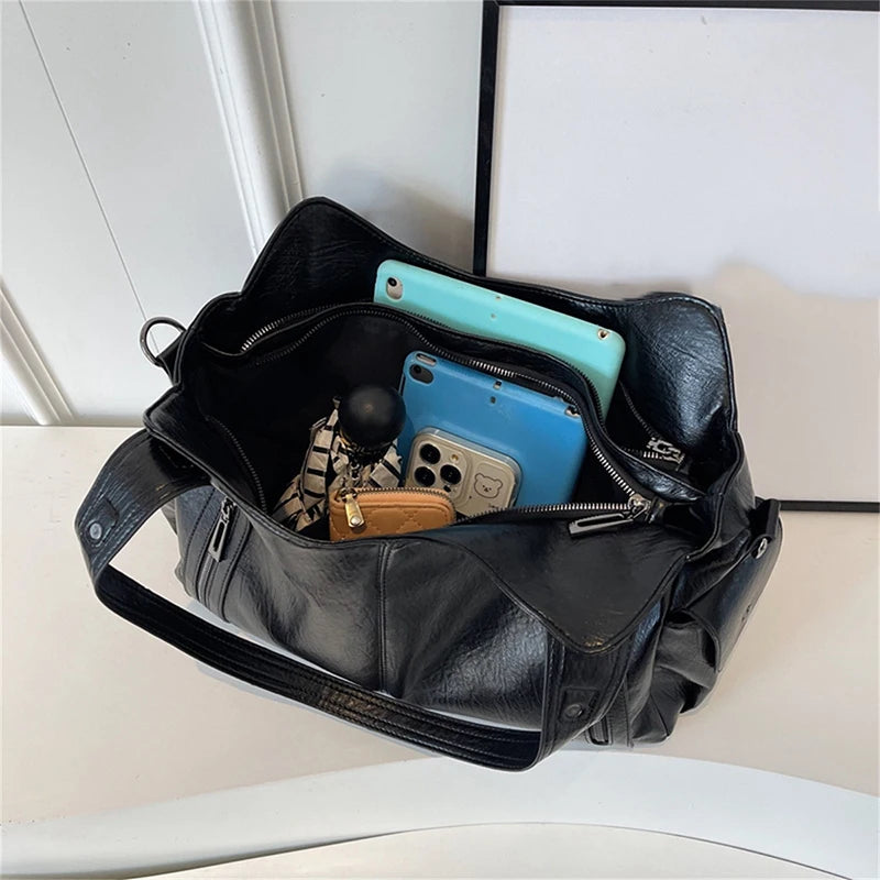 PU Leather Shoulder Bag With Soft Interior For Women - Smarsty
