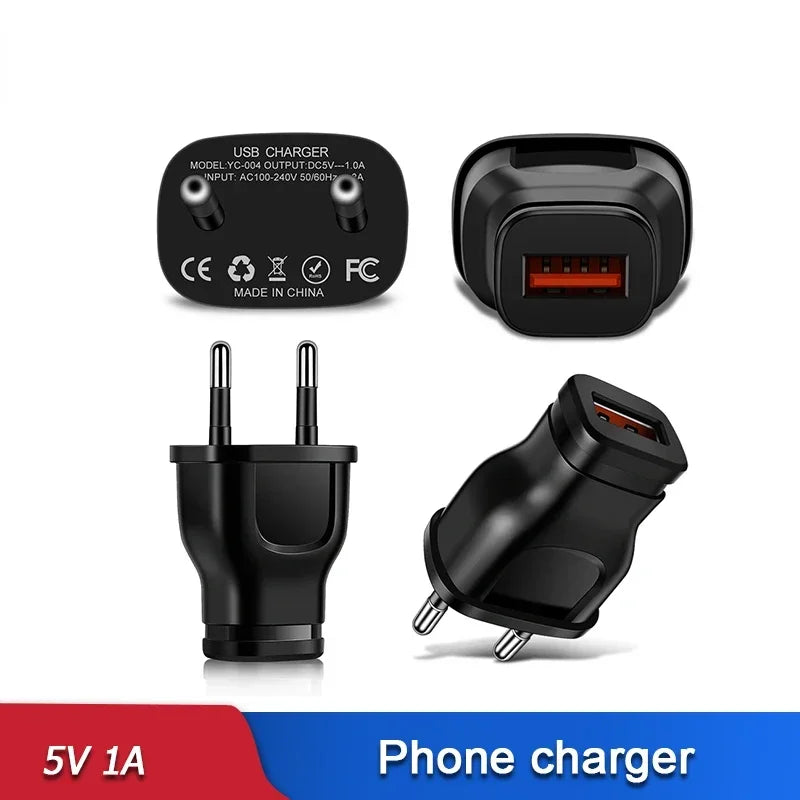 Compact Universal USB Wall Charger 5V 1A Power Adapter - Smarsty