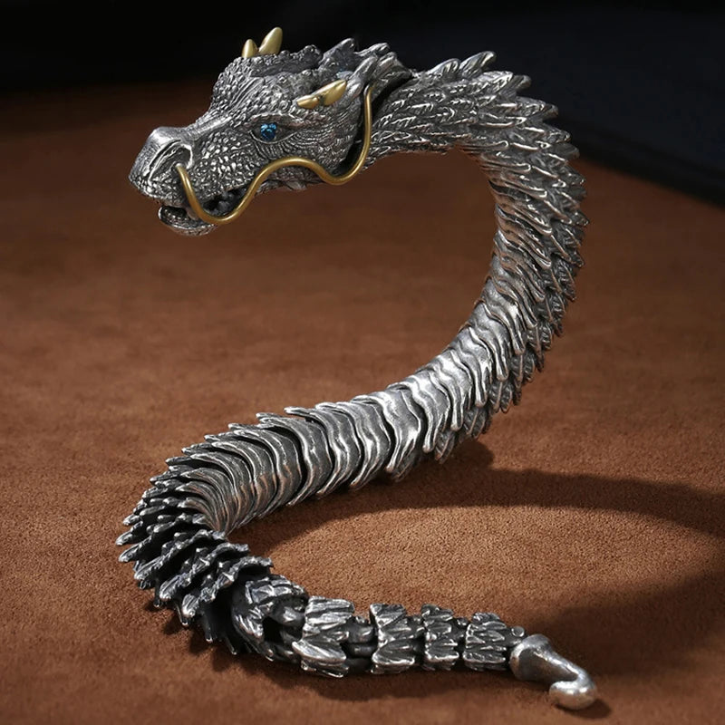 Tibetan Dragon Bracelet for Men and Women Lucky Amulet - Smarsty