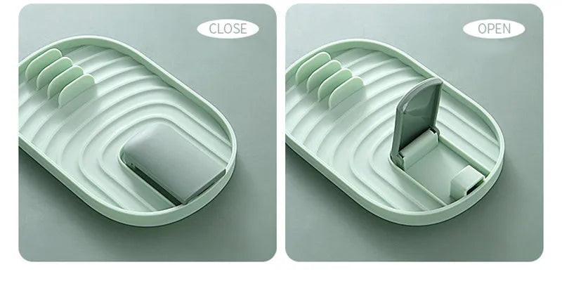 Kitchen Organizer Pot Cover Storage Pancake Turner Rack Soup Ladle Scoop Holder Dish Drain Rack Kitchen Gadgets Accessories by Smarsty