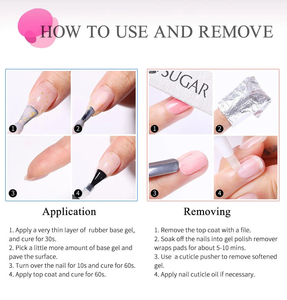 UR Sugar Nude Rubber Base Gel for Natural Nails - Smarsty