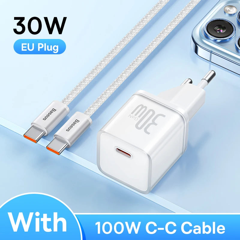 GaN USB C Charger 30W Fast PD PPS CompatibleWith IPhone - Smarsty