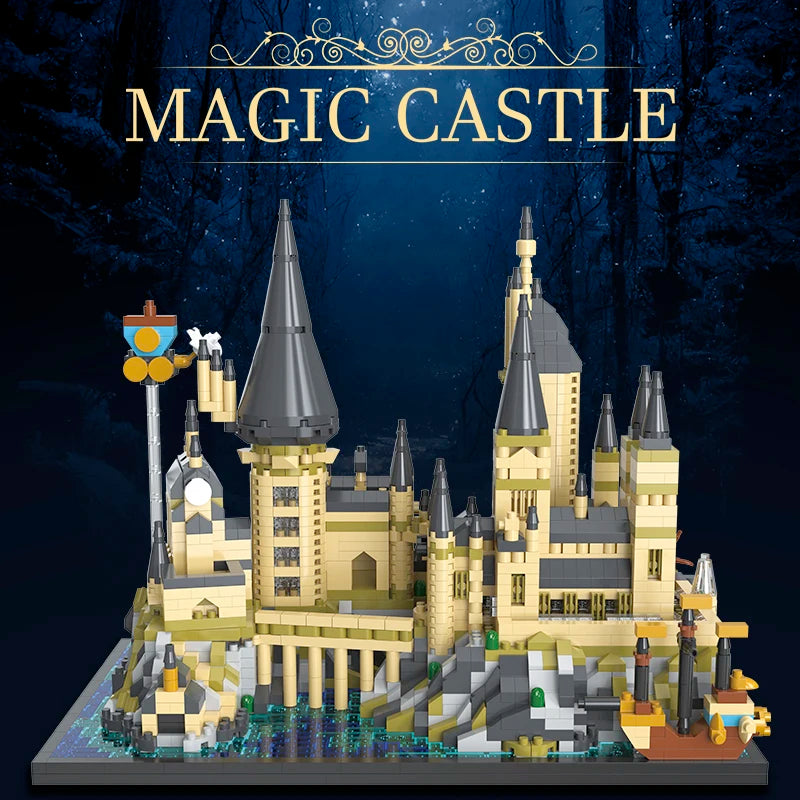 New Wizardry Castle Micro Building Blocks Sets Harry Potter Gothic Architecture DIY Model Kit for Kids & Adults Gifts 2700+pcs by Smarsty