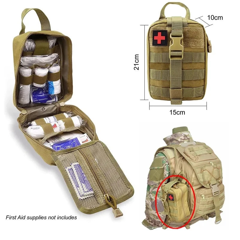 Tactical First Aid Kit Medical Kit Emergency Outdoor Camping Emergency Survival Tool Military Storage Bag Storage Bag by Smarsty