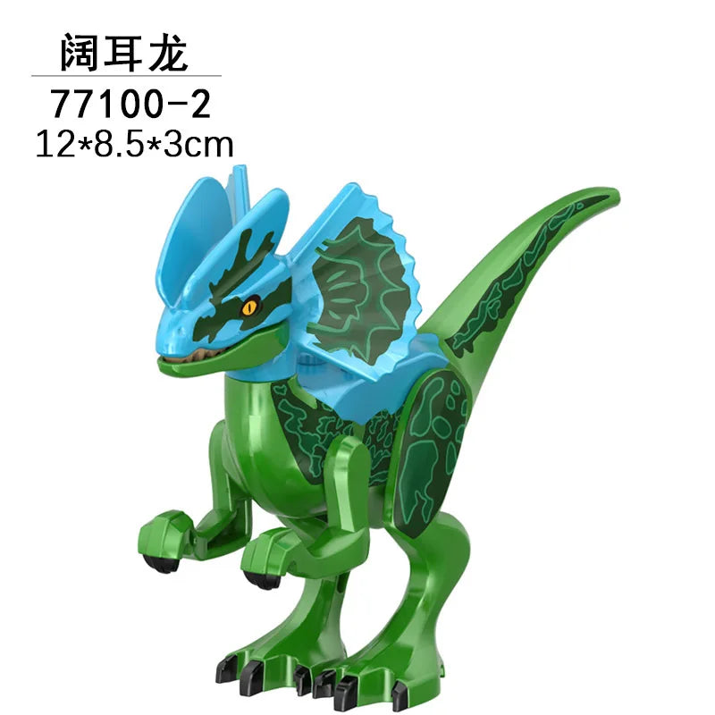 Jurassic World 3 Brutal Raptor Building Blocks Dinosaur Bricks Tyrannosaurus Indominus I-Rex Assemble Toy For Children by Smarsty