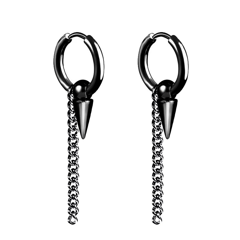 Punk Stainless Steel Stud Earrings Set for Men and Women - Smarsty