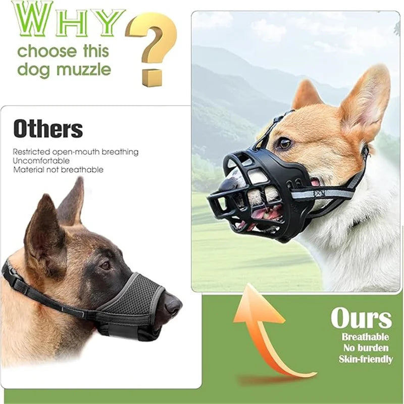 Reflective Dog Muzzle for Safe and Comfortable Use - Smarsty