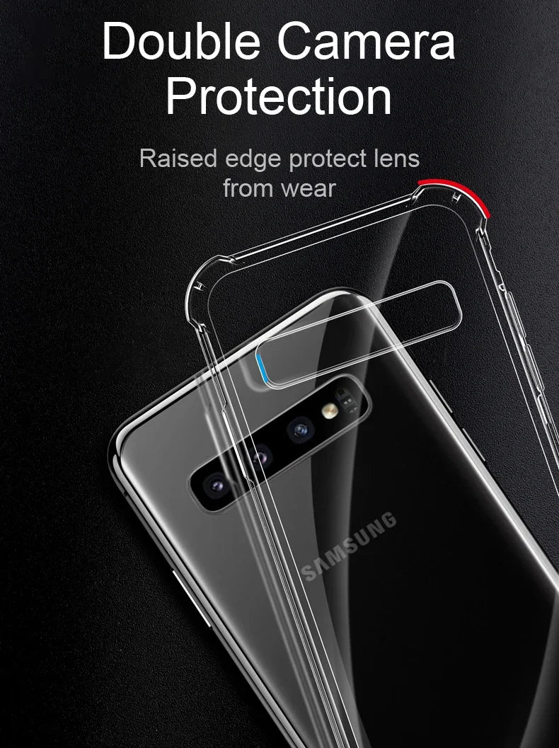 Transparent Silicone Case For Galaxy Phones Soft Shockproof - Smarsty