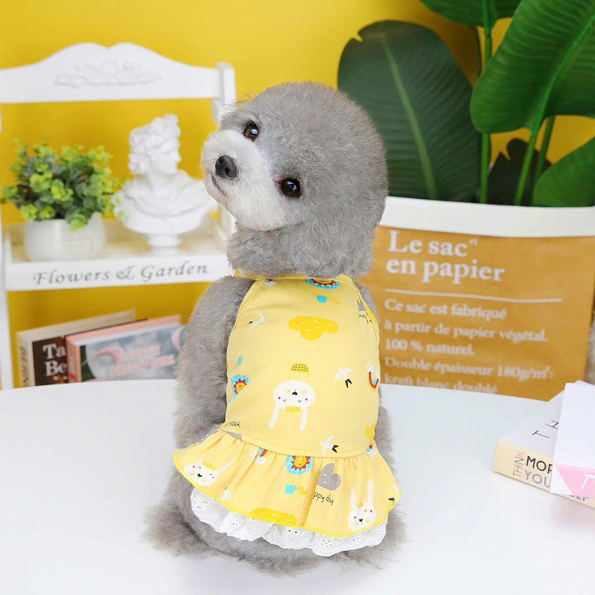 Summer Dog Dress for Small Pets with Stylish Stripes - Smarsty