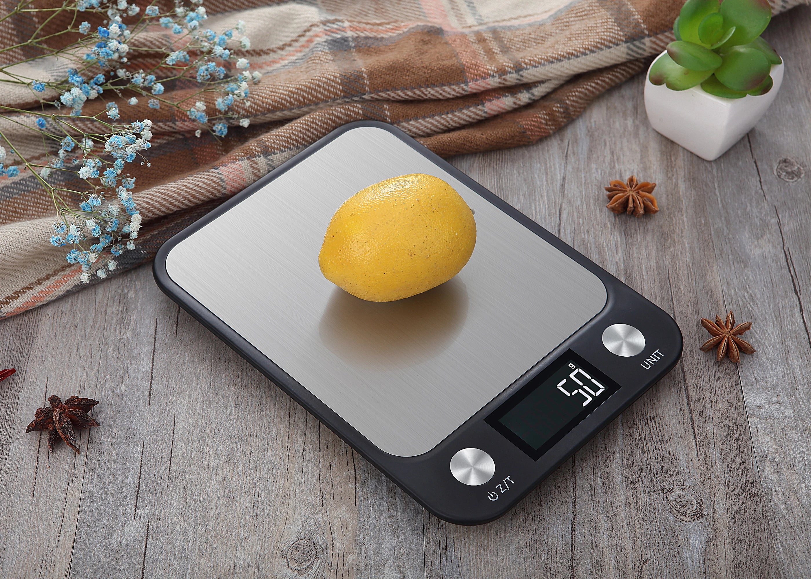 Digital Kitchen Scale 15Kg High Capacity Stainless Steel - Smarsty