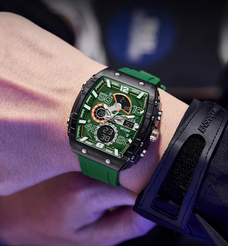SMAEL 8109 Waterproof Luminous Dual Display Watch - Smarsty