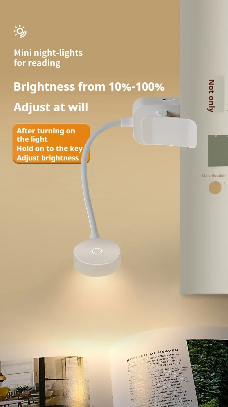 USB Rechargeable LED Table Lamp with Touch Dimming - Smarsty