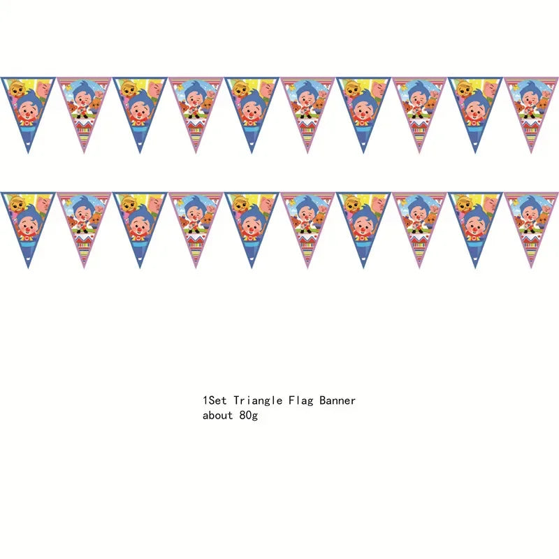 Cartoon Clown Baby Shower Party Supplies Set - Smarsty