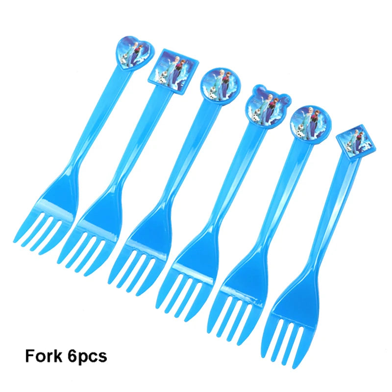 Frozen Princess Birthday Party Tableware Set - Smarsty