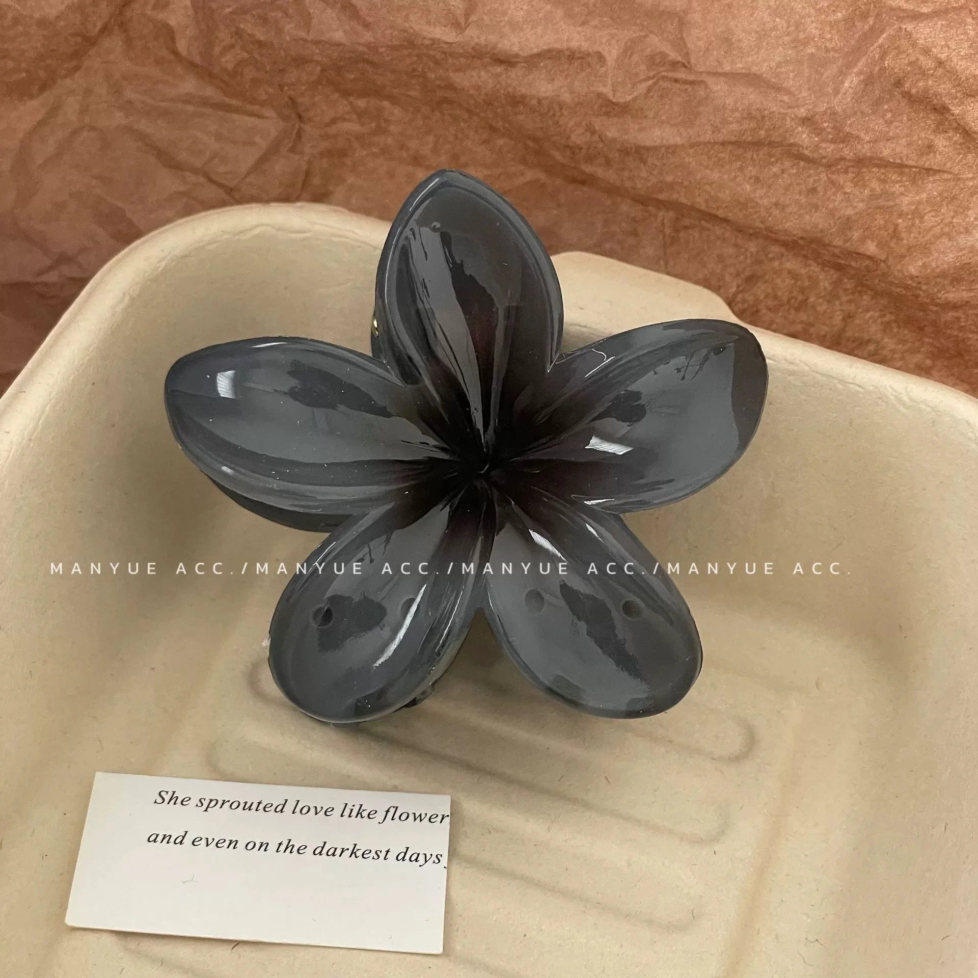 Elegant Gradient Flower Hair Clips Large Secure Hold - Smarsty