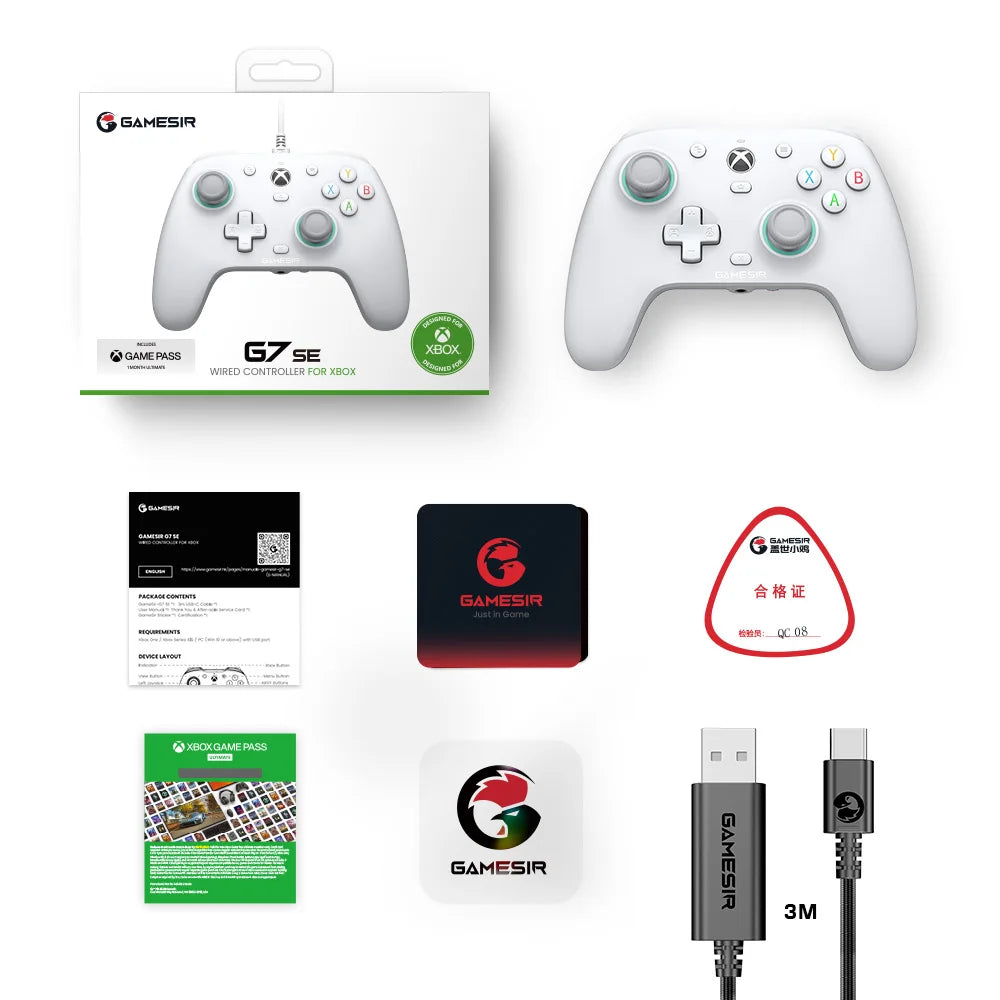 GameSir G7 SE Wired Xbox Gaming Controller with Hall Effect Joystick - Smarsty