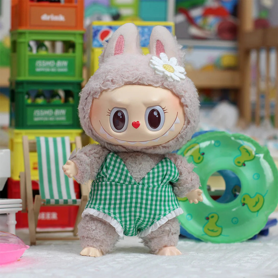 (Shoes Only)17cm Labubu Accessories Shoes Dolls Can Wear Shark Slippers Fun and Stylish Casual Shoes for Playtime