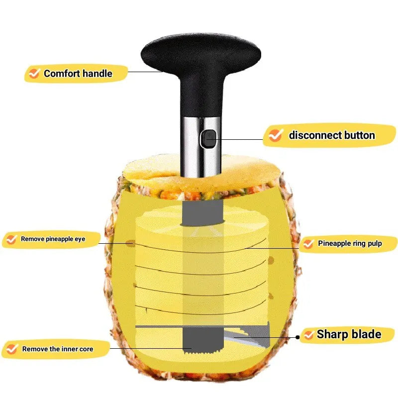 1pcs Pineapple Slicer Peeler Peeler Stainless Steel Fruit Tools Cooking Tools Kitchen Accessories Kitchen Gadgets by Smarsty