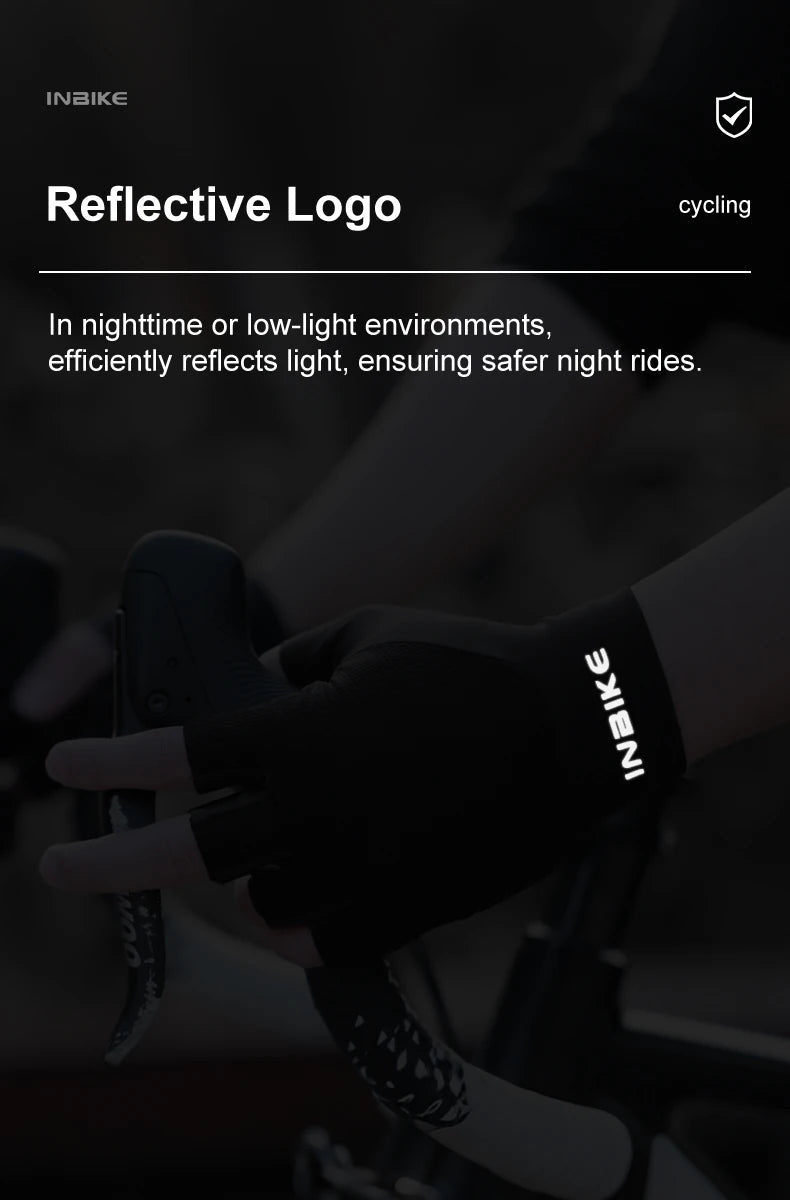 INBIKE Breathable Half Finger Cycling Gloves with Shock Absorption - Smarsty