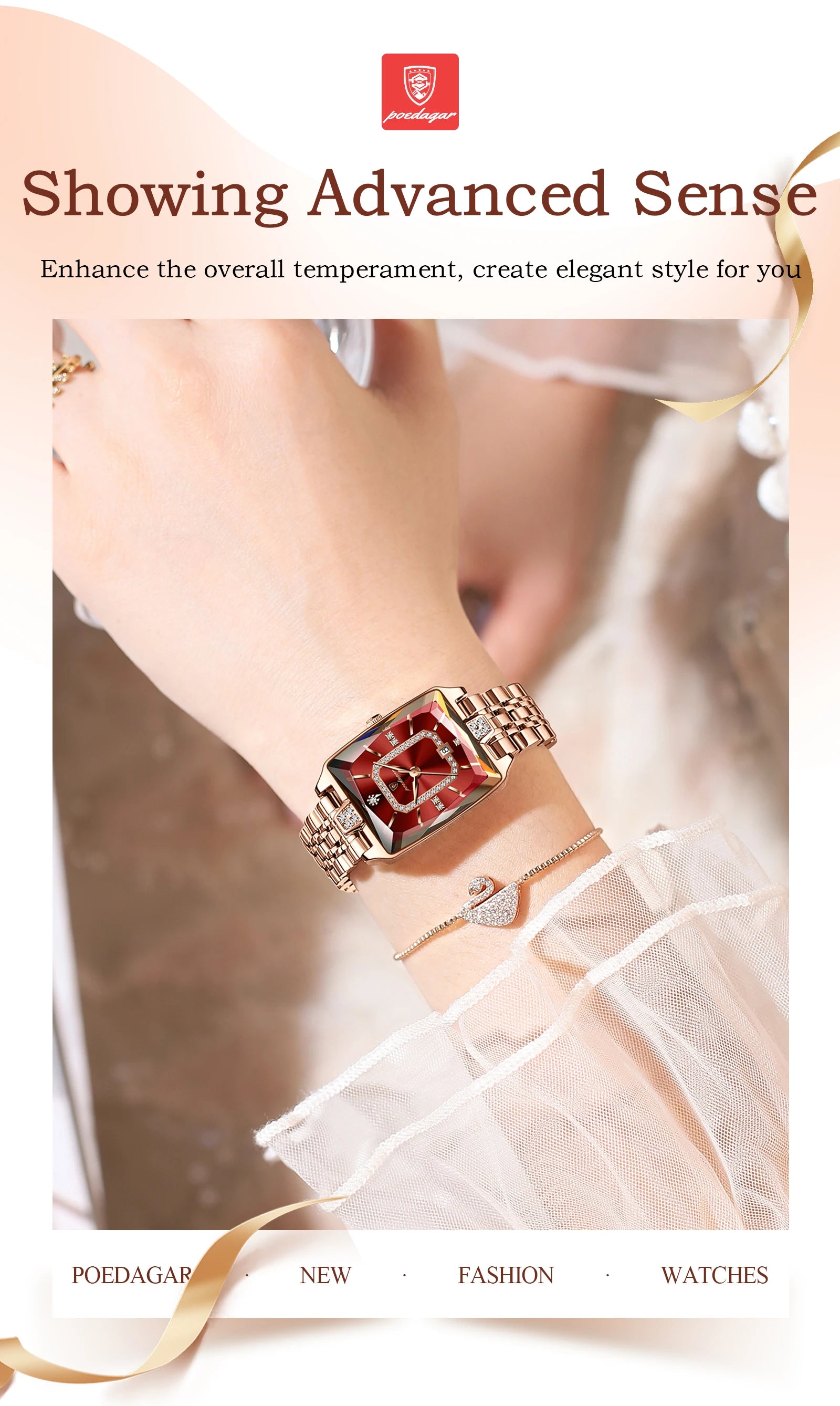 Elegant Waterproof Stainless Steel Women's Wristwatch - Smarsty