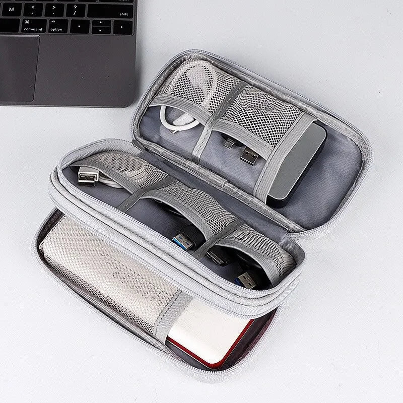 Portable Travel Cable Organizer Bag With Multi Layer - Smarsty