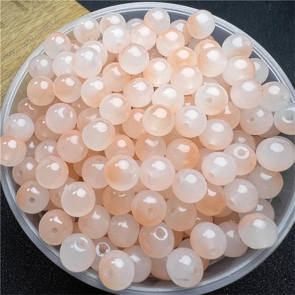 8mm Multicolor Glass Beads for Handmade Jewelry - Smarsty