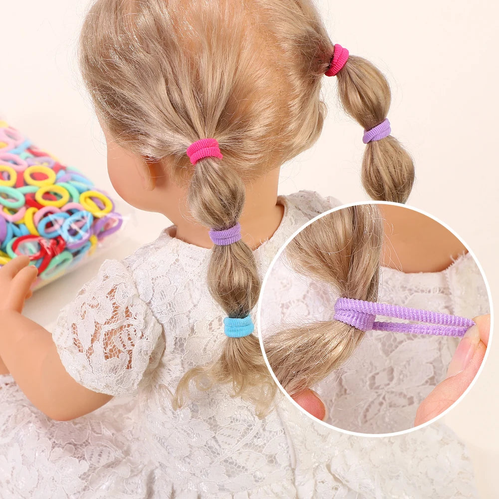Colorful Nylon Elastic Hair Ties For Kids Gentle Hold - Smarsty