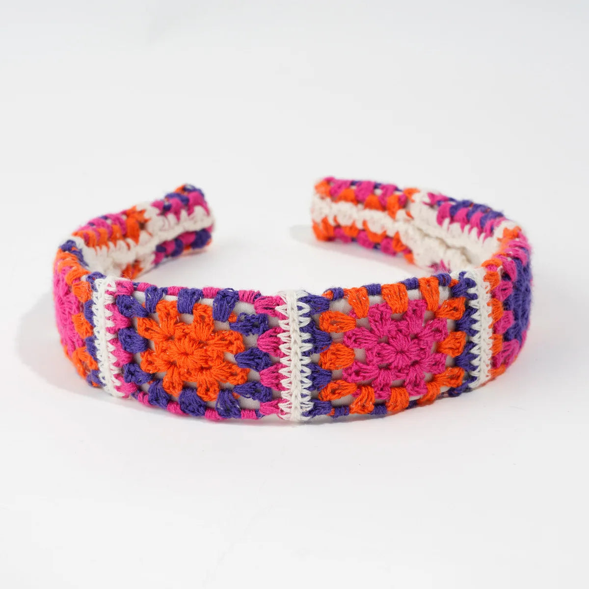 Knitted Headband Bohemian Handmade Summer Seaside Cotton - Smarsty