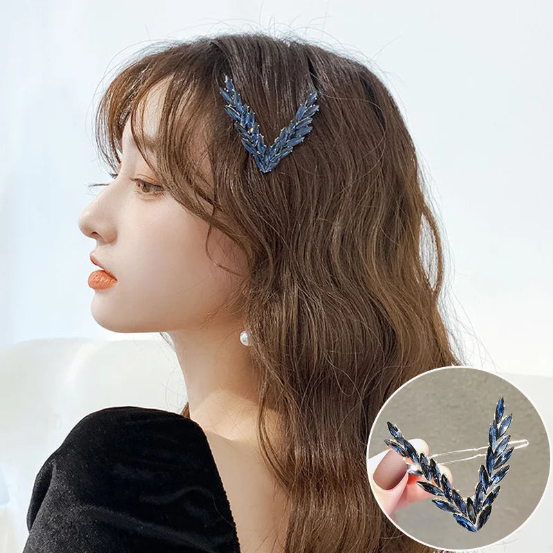Luxury Crystal Hair Clip for Women with V Shape Design - Smarsty