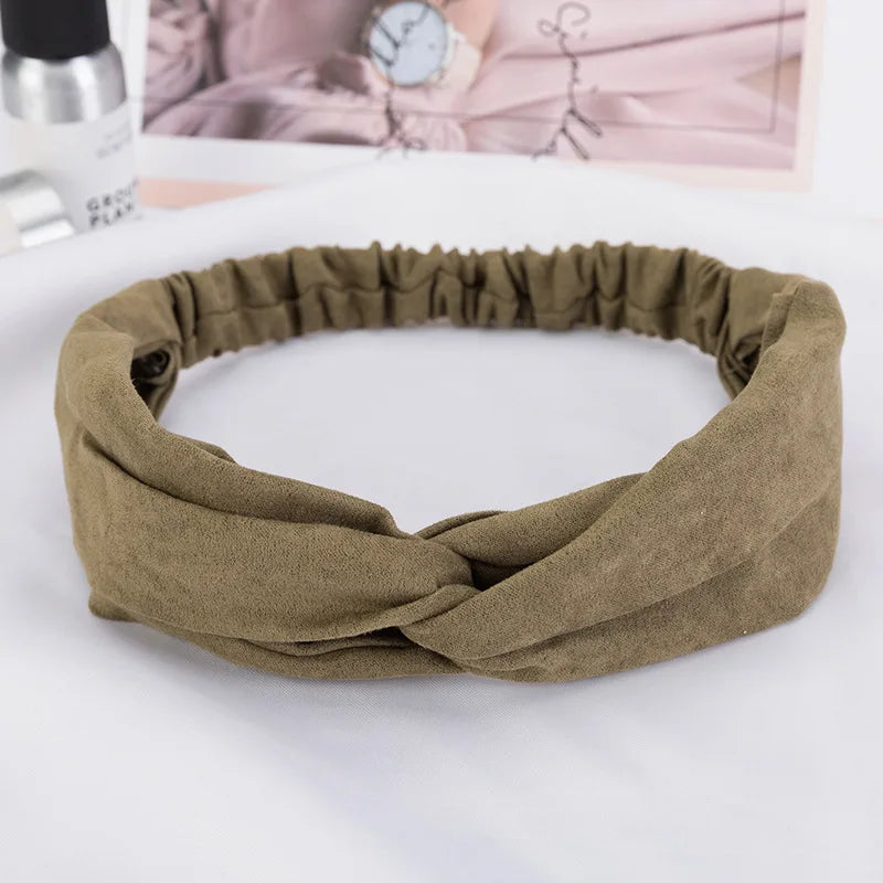 2024 New Design Fashion Women Summer Style Headbands Bohemian Girl Cross Turban Bandage Bandanas Hairbands Hair Accessories - Smarsty