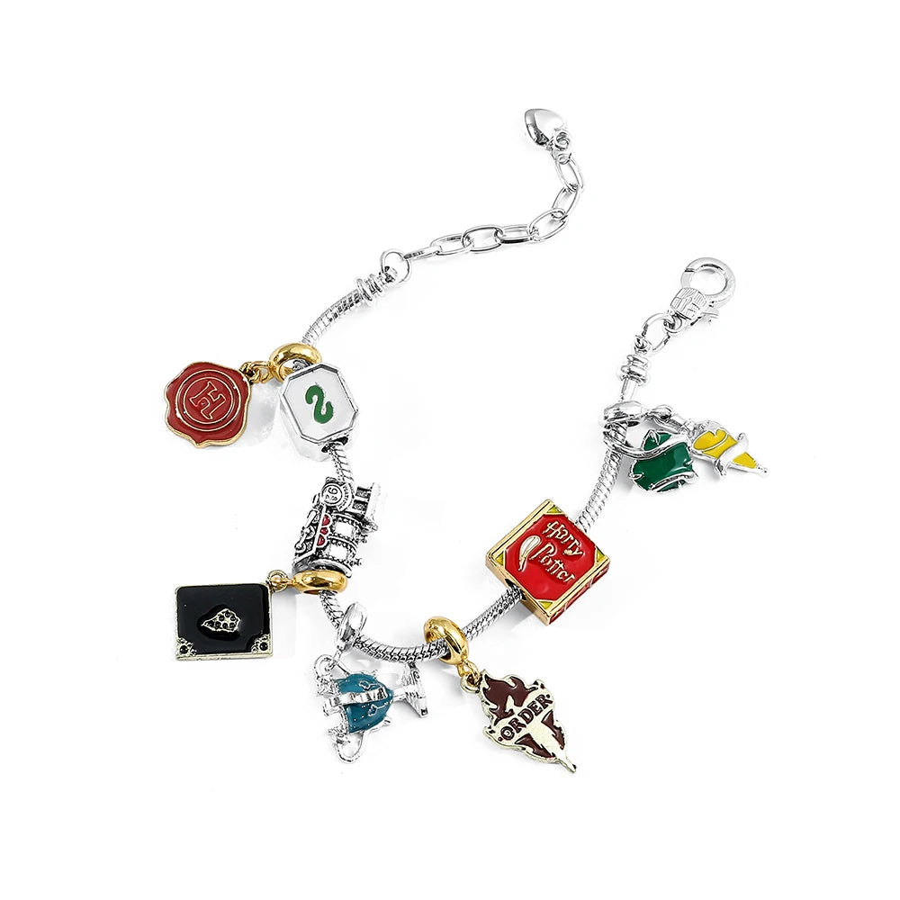Hogwarts Slytherin Charm Bracelet DIY Fan Gift - Smarsty