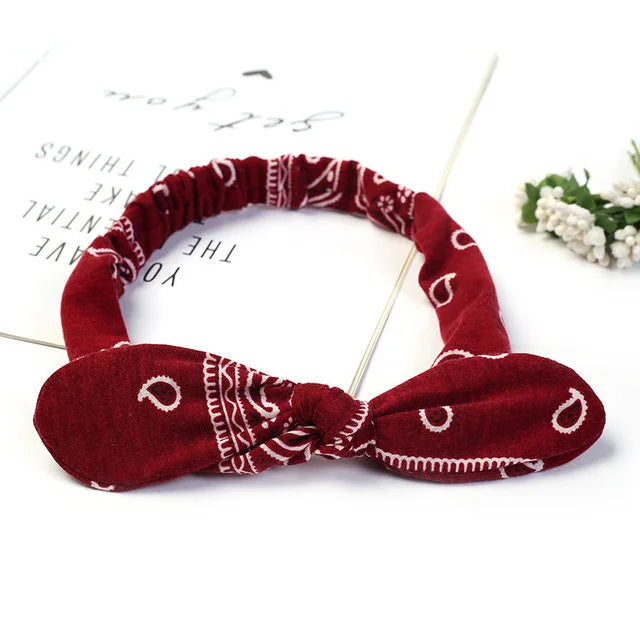 Boho Soft Elastic Headband For Women Vintage Cross Knot - Smarsty