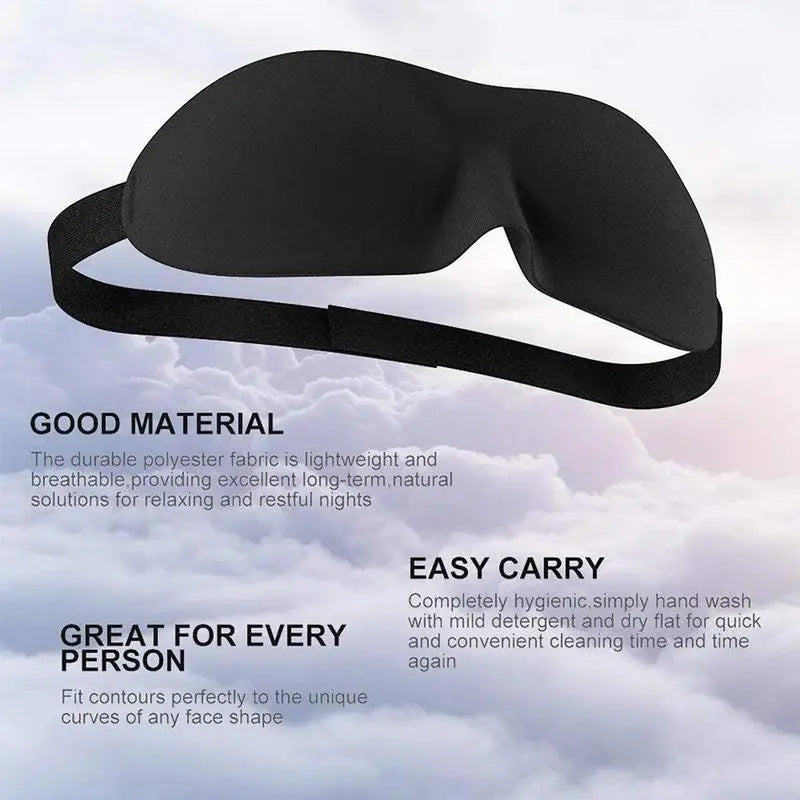 3D Contoured Sleep Eye Mask for Total Light Blockout - Smarsty