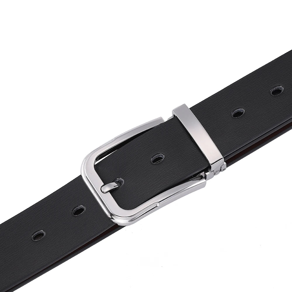 Men's Leather Cowskin Belt High Quality Fashion Waist Strap - Smarsty