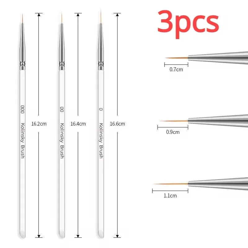 Professional Nail Art Liner Brushes for Precision Designs - Smarsty