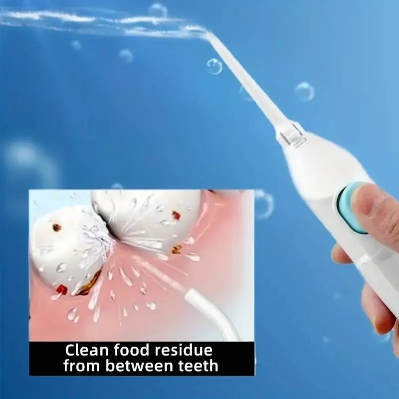Household High Pressure Oral Irrigator Portable Teeth Clean Water Dental Floss Manual High Pressure Water Toothpick - Smarsty